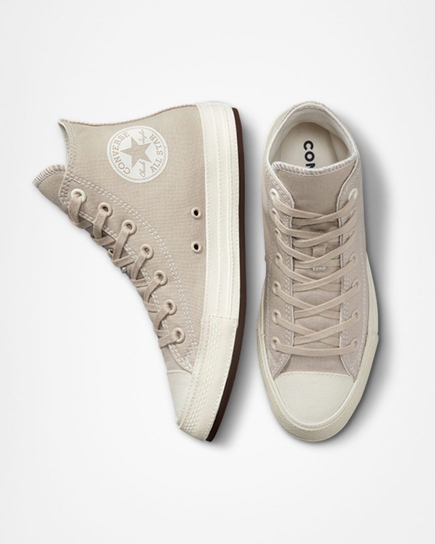 Tenisi Inalti Dama Converse Chuck Taylor All Star Tonal Panza Gri | RO VAKCN647